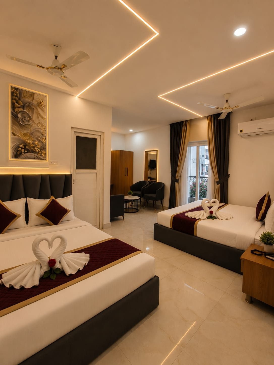Premium Suite bedroom with balcony